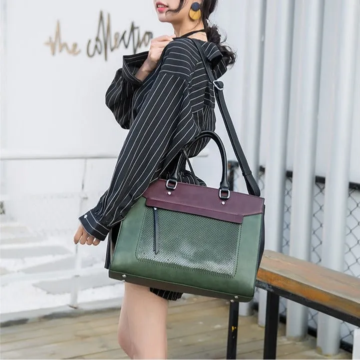 Lecoinpochette Sève sac ordinateur femme kaki bordeaux