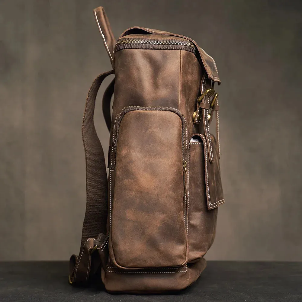 Lecoinpochette Warren sac à dos ordinateur 16 pouces cuir véritable