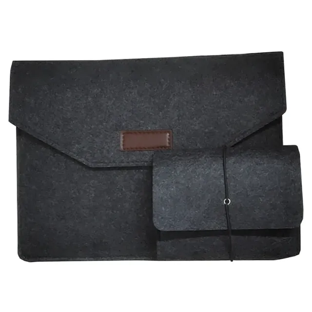 Lecoinpochette housse MacBook Pro 14 feutrine gris cendre