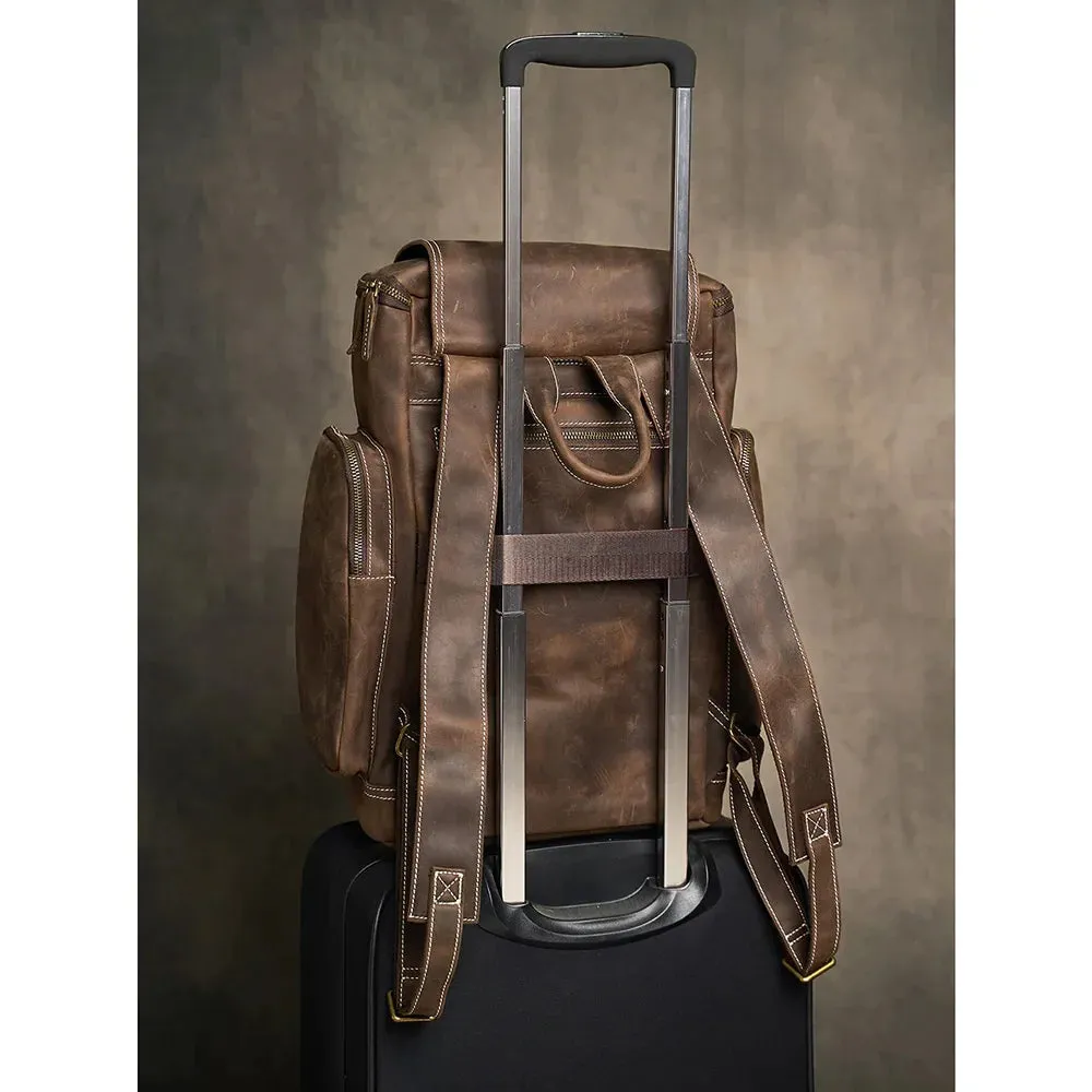 Lecoinpochette Warren sac à dos ordinateur 16 pouces cuir véritable