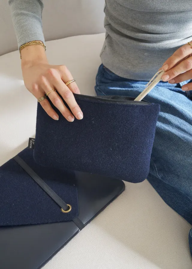 Made Out Of SAAR trousse feutrine recyclée