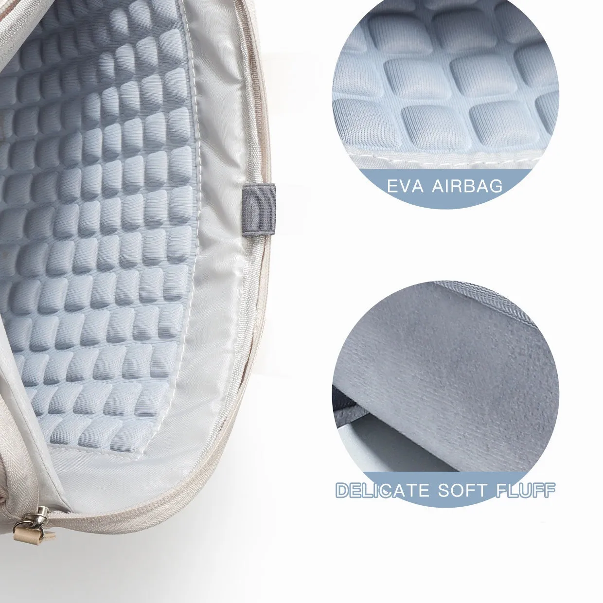 Lecoinpochette Lin Clair sac ordinateur femme canvas imperméable