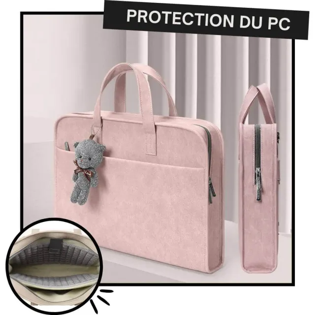 Lecoinpochette Niky sacoche ordinateur femme polyuréthane
