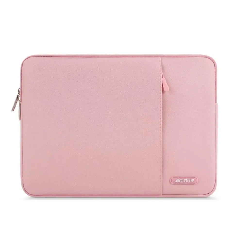 Lecoinpochette Pinklily housse ordinateur rose à poche