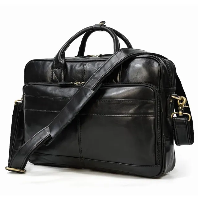 Lecoinpochette Dave sac ordinateur homme cuir noir