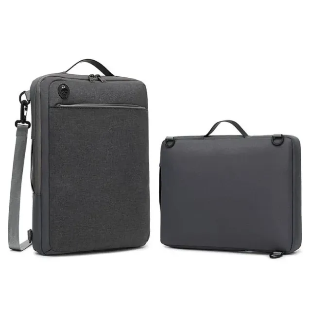 Lecoinpochette Tobb sac ordinateur 15,4 pouces gris 2-en-1