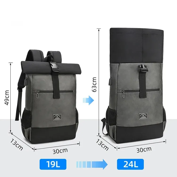 Lecoinpochette Iron sac à dos ordinateur 15 pouces cuir PU
