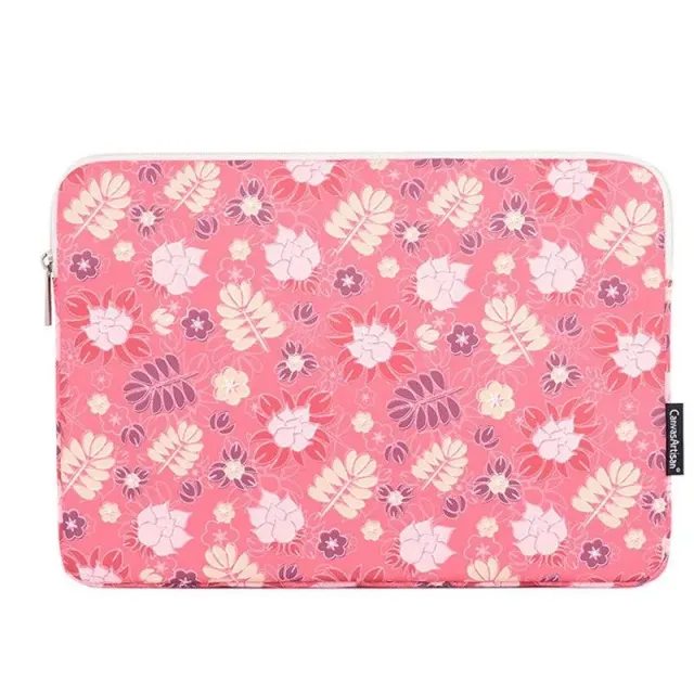Lecoinpochette India housse PC fleurie rose waterproof