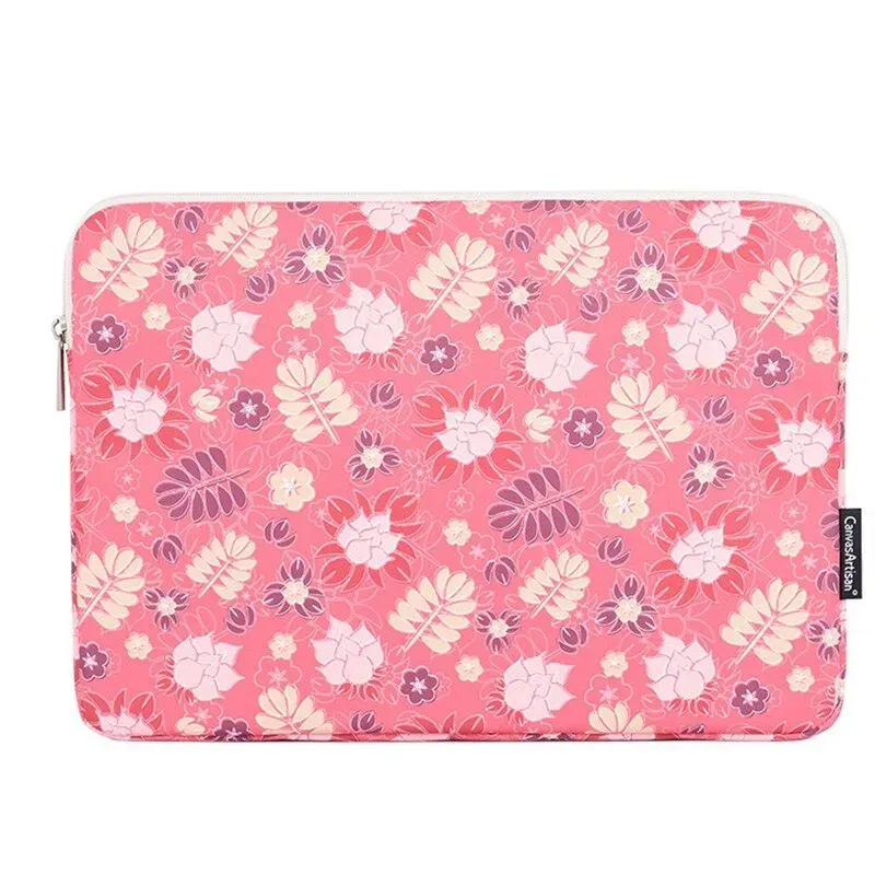 Lecoinpochette India housse PC fleurie rose waterproof