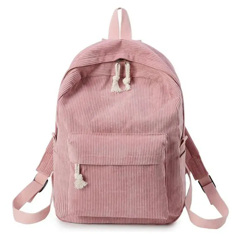 Lecoinpochette Velours Rose sac à dos collège fille 15,6 pouces