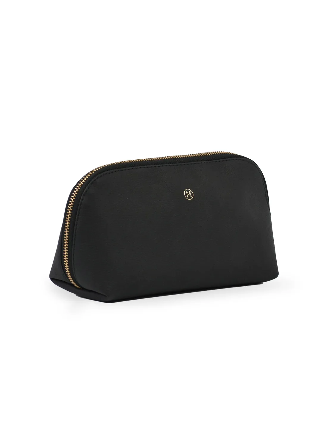 Made Out Of DORA trousse toilette cuir pomme fermeture or