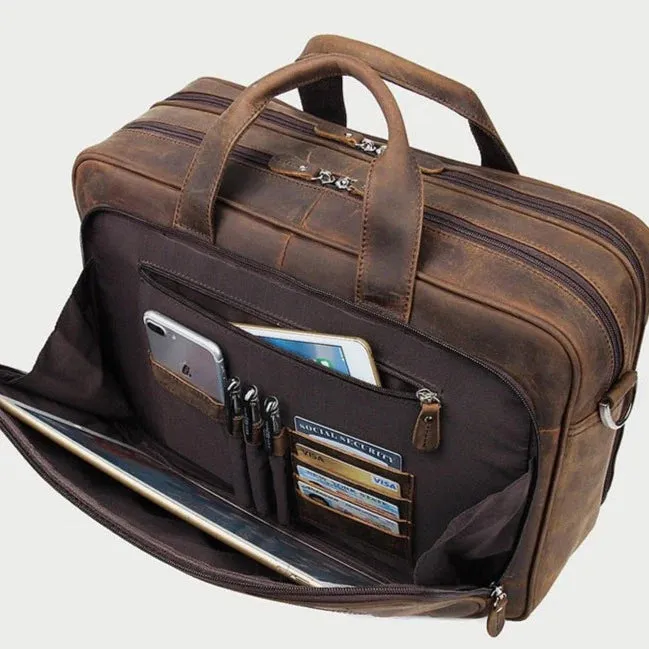 Lecoinpochette Classique sacoche ordinateur cuir