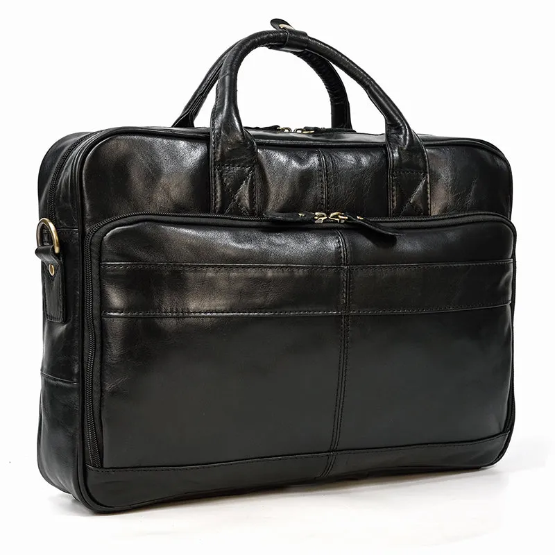 Lecoinpochette Dave sac ordinateur homme cuir noir