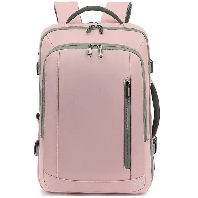 Lecoinpochette Nora Sac à Dos Ordinateur 17,3 Pouces Nylon Rose