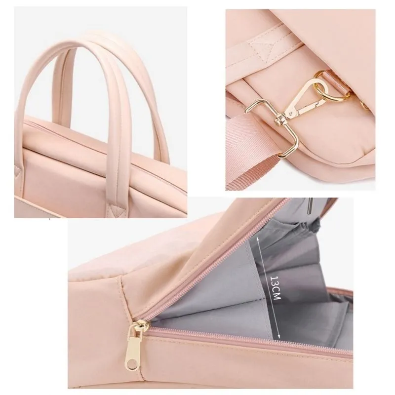 Lecoinpochette Paula sac ordinateur rose