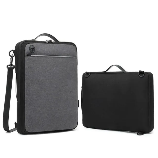 Lecoinpochette Calo sac ordinateur homme gris-noir 3 en 1