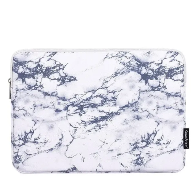 Lecoinpochette Marbelé Blanc housse PC 17,3 pouces polyester