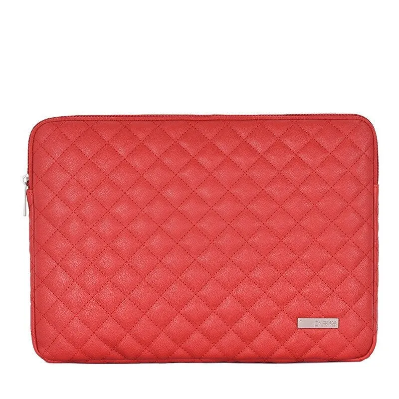 Lecoinpochette Silver housse ordinateur matelassée argentée