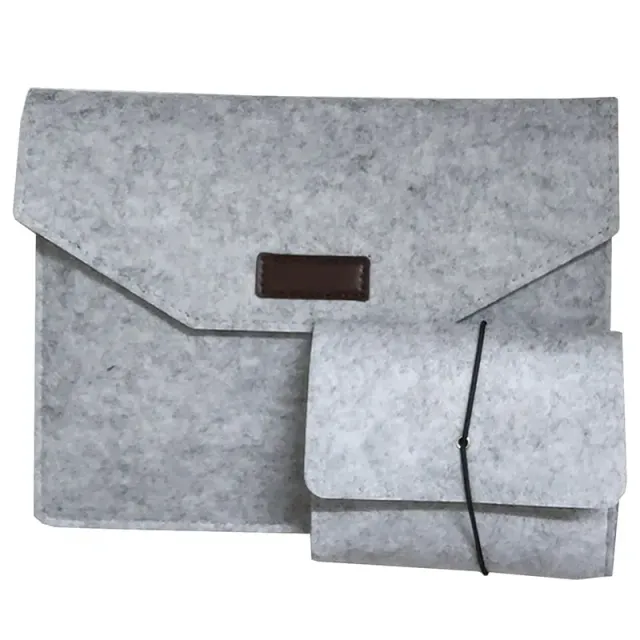 Lecoinpochette Pro 14 housse MacBook feutrine grise