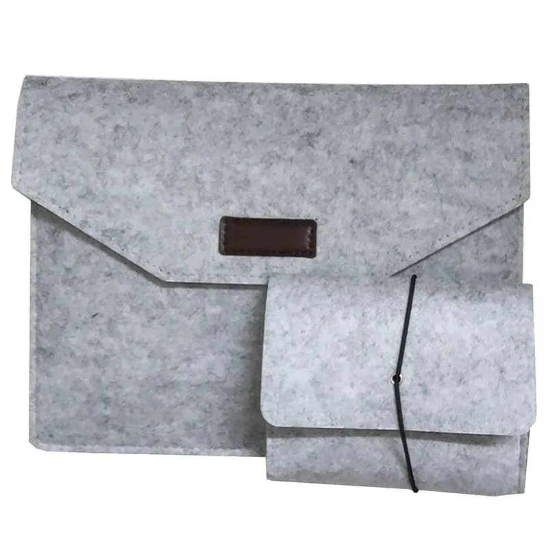 Lecoinpochette Pro 14 housse MacBook feutrine grise