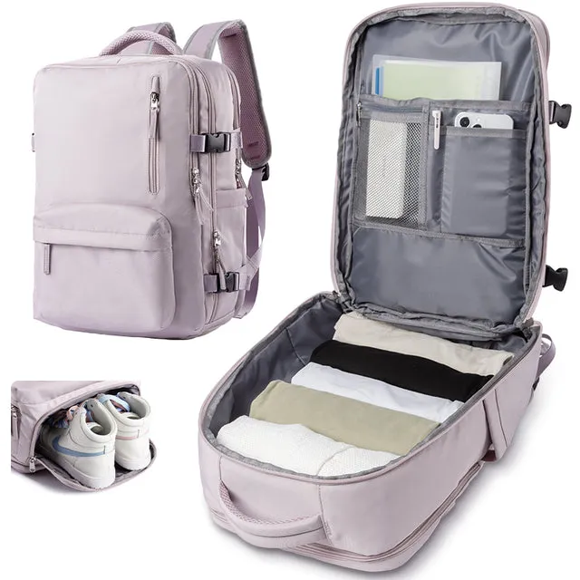 Lecoinpochette Lavandin sac à dos ordinateur 17 pouces violet