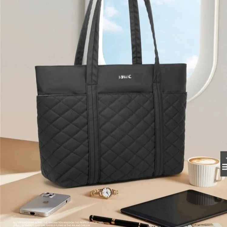 Lecoinpochette Ovelle sac ordinateur femme 15,6 pouces matelassé