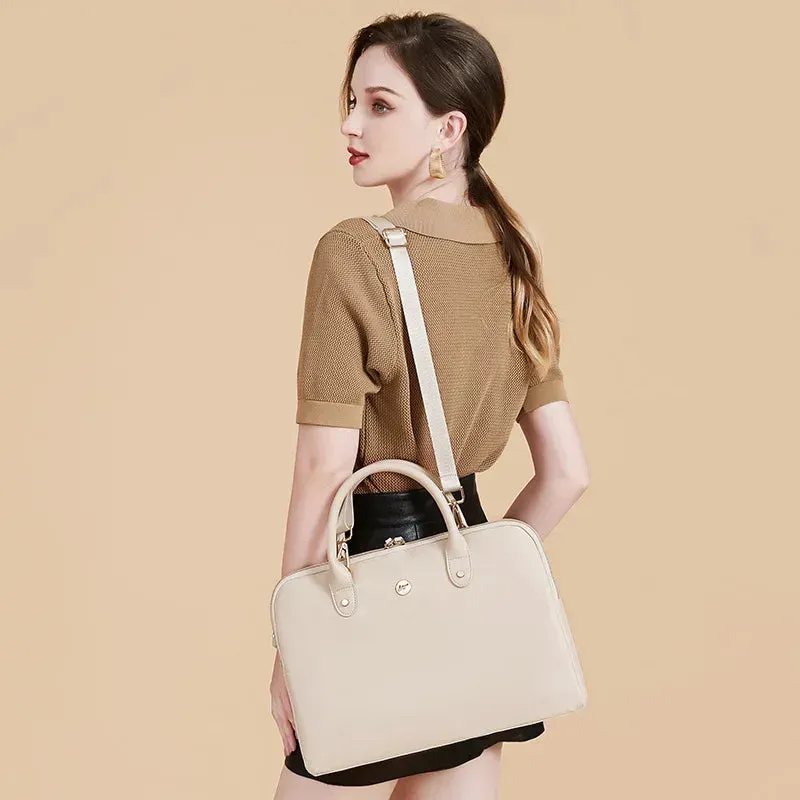 Lecoinpochette Cassel sac ordinateur 14 pouces beige