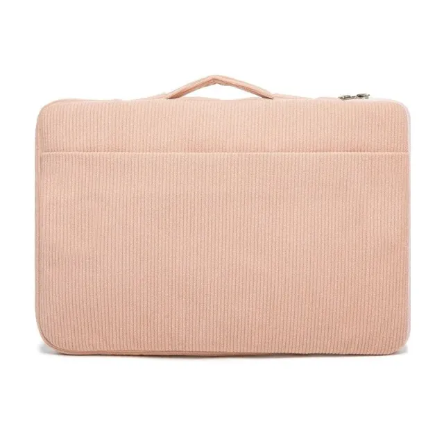Lecoinpochette pochette ordinateur velours rose