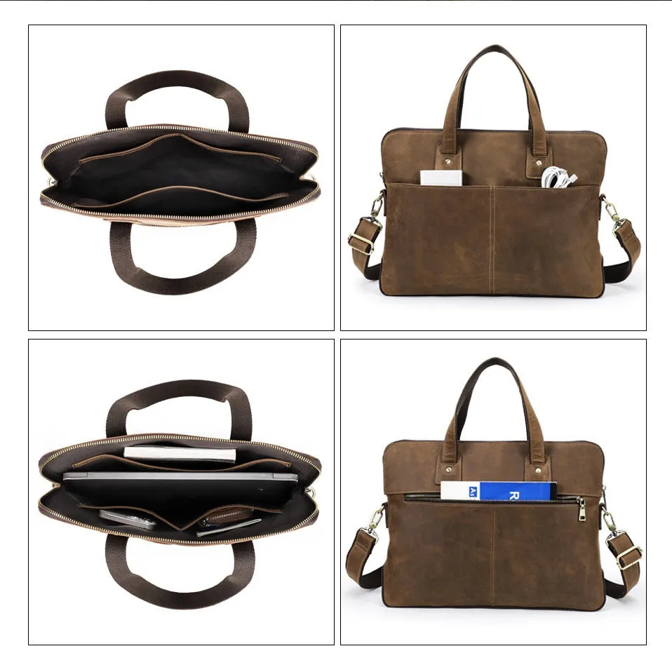 Lecoinpochette Rétro sacoche ordinateur cuir