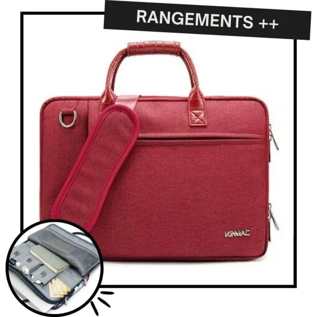 Lecoinpochette Bloodie sacoche ordinateur femme cuir PU