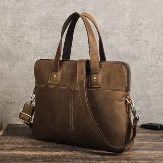 Lecoinpochette Rétro sacoche ordinateur cuir