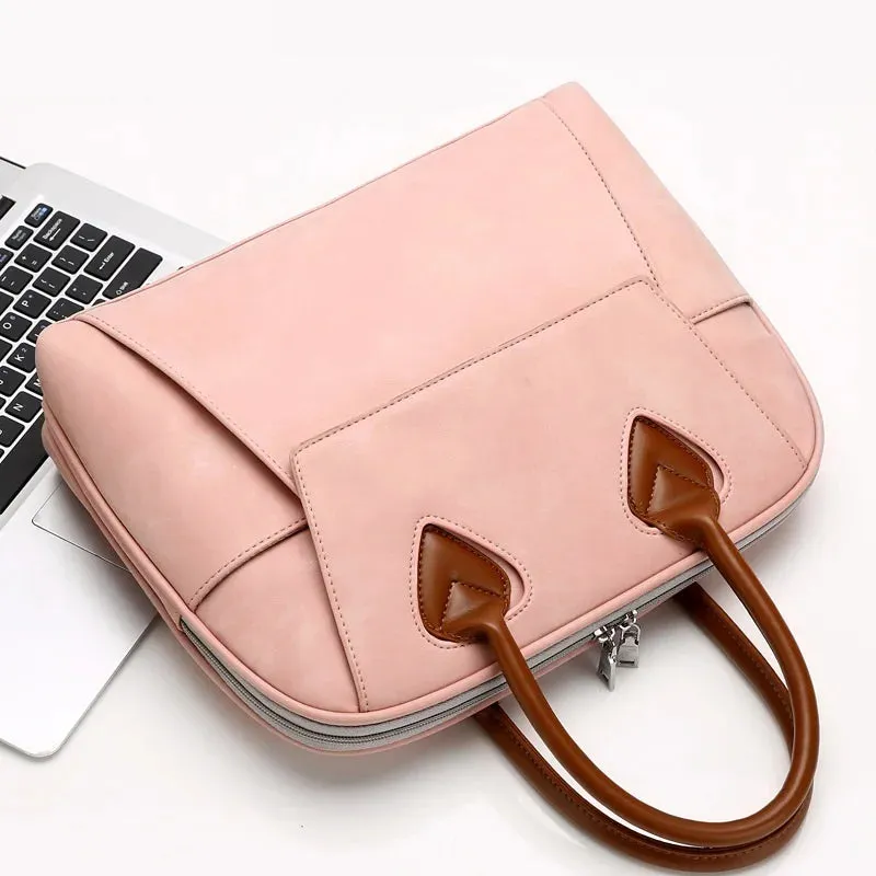 Lecoinpochette Amora sac ordinateur cuir gris anthracite