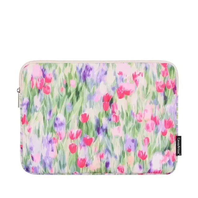 Lecoinpochette Tulipe housse ordinateur fleurie