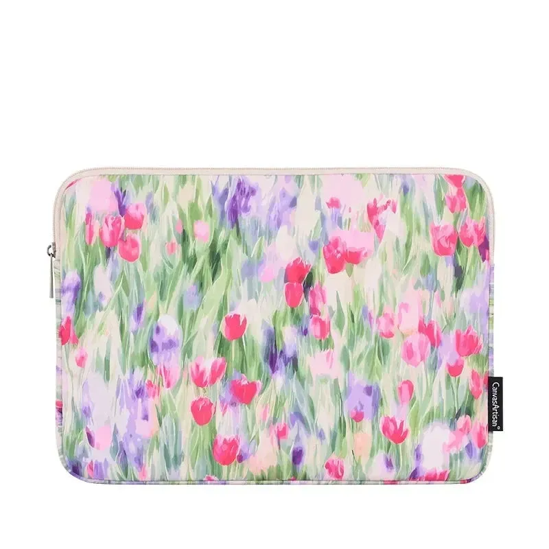 Lecoinpochette Tulipe housse ordinateur fleurie