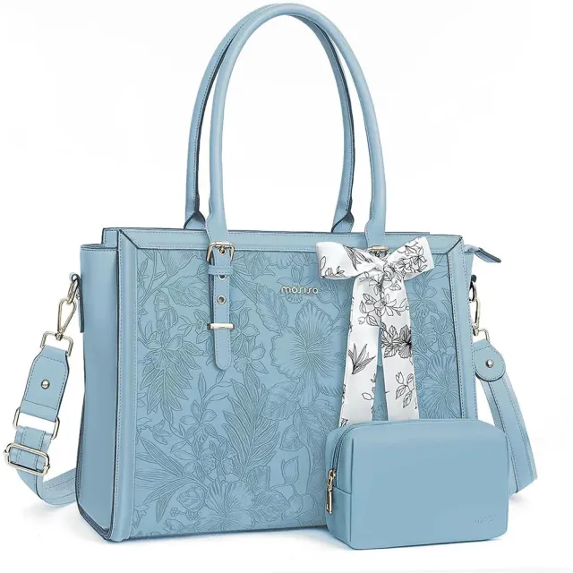 Lecoinpochette L'Original sac ordinateur bleu ciel