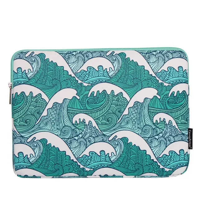 Lecoinpochette Waves housse ordinateur fleurie