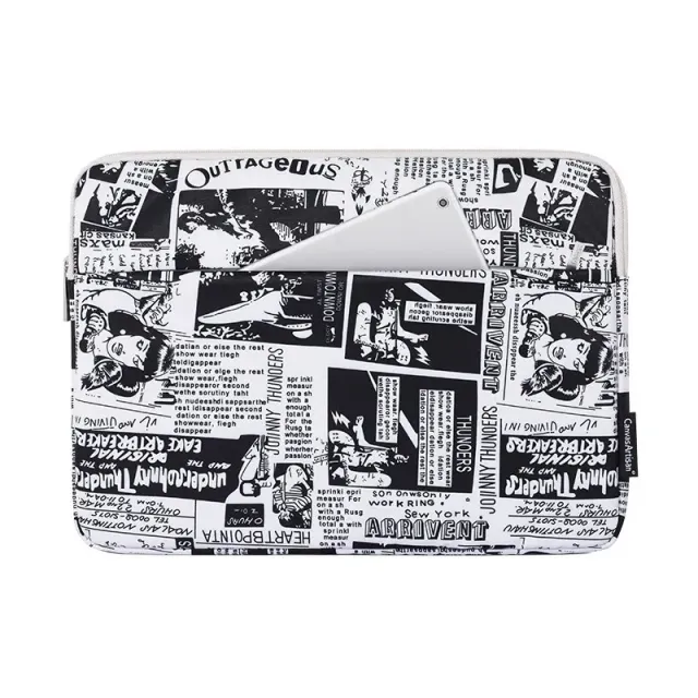 Lecoinpochette Old Journal Housse Ordinateur Rétro Zippée
