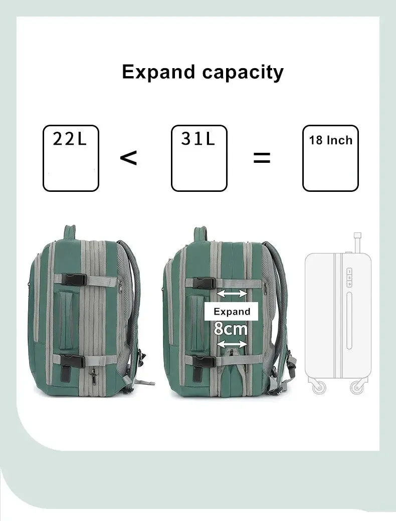 Lecoinpochette Kygo sac à dos PC vert 17,3 pouces imperméable