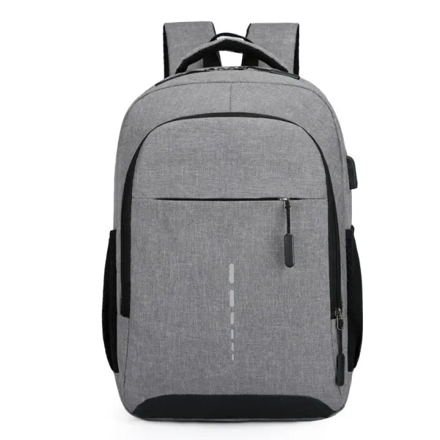 Lecoinpochette Derek sac à dos PC gris 15,6 pouces Oxford