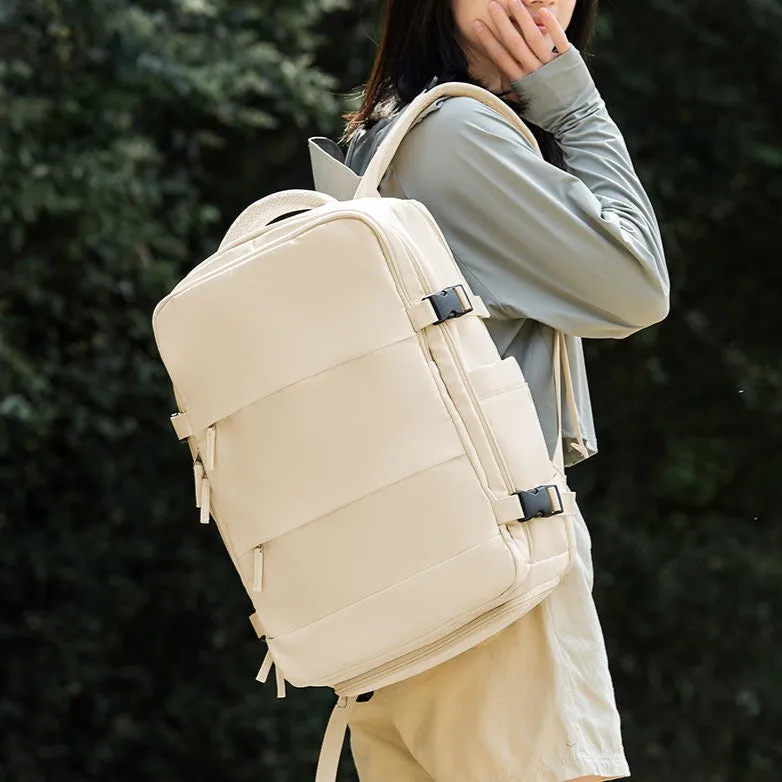 Lecoinpochette Lanester Sac à Dos Femme 17 Pouces Nude Oxford