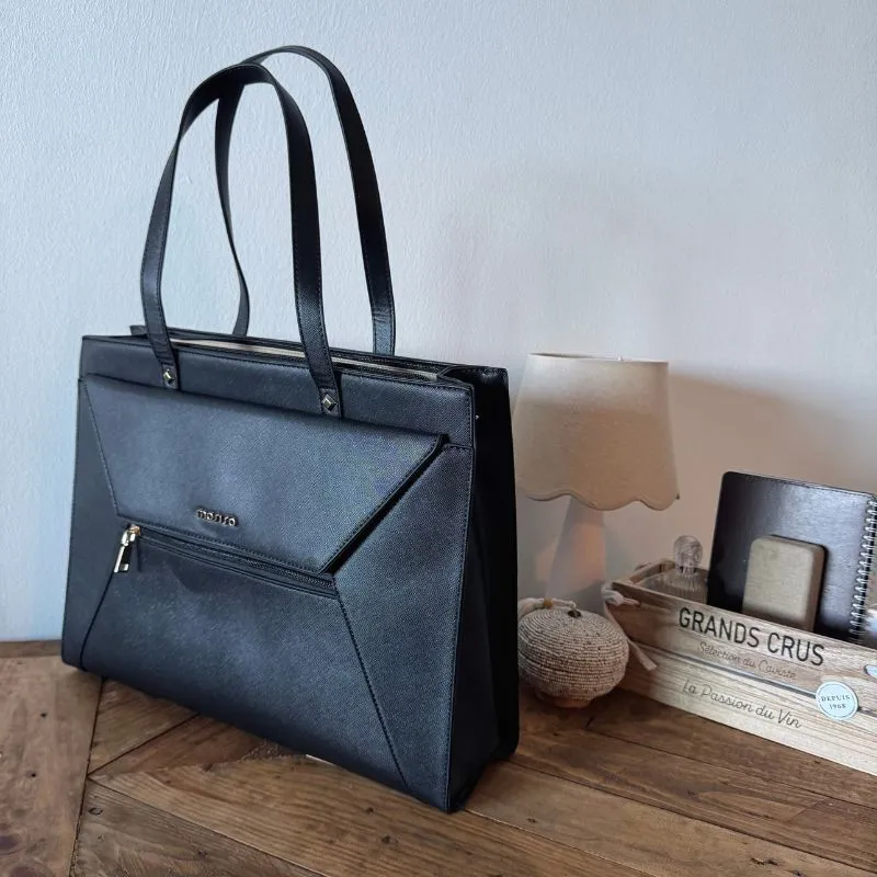 Lecoinpochette Manava sac ordinateur femme 15 pouces noir