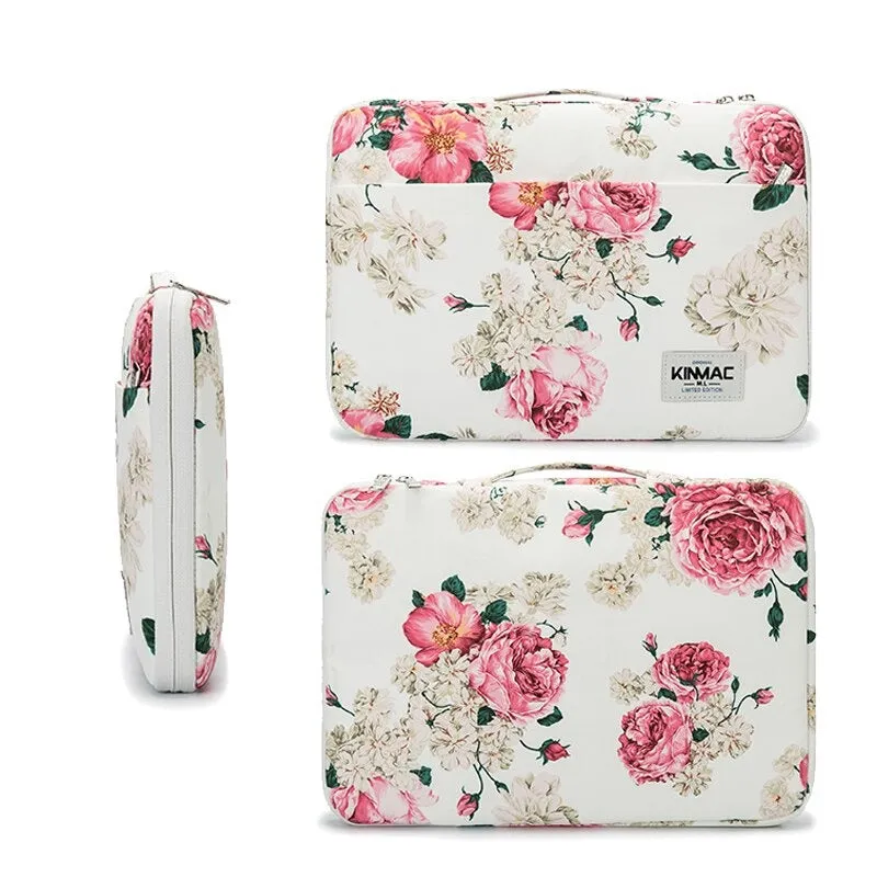Lecoinpochette Peony housse ordinateur fleurie