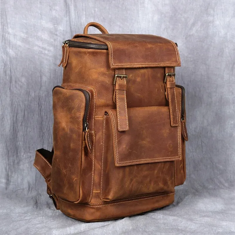 Lecoinpochette Yoko cartable cuir sac à dos 15 pouces