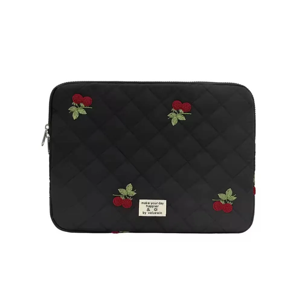 Lecoinpochette Cerise Rose Pochette Ordi Matelassée