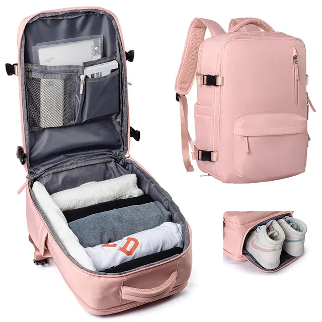 Lecoinpochette Athès sac à dos ordinateur 17 pouces rose