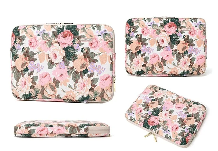 Lecoinpochette Nymphe pochette ordinateur fleurie