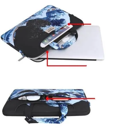 Lecoinpochette Wave sacoche ordinateur matelassée