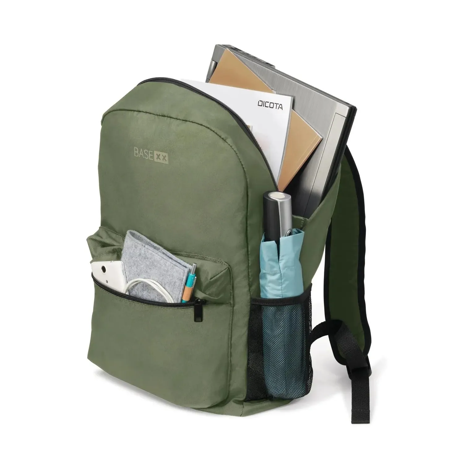 BASE XX B2 15.6 sac à dos olive 20 L verrouillable