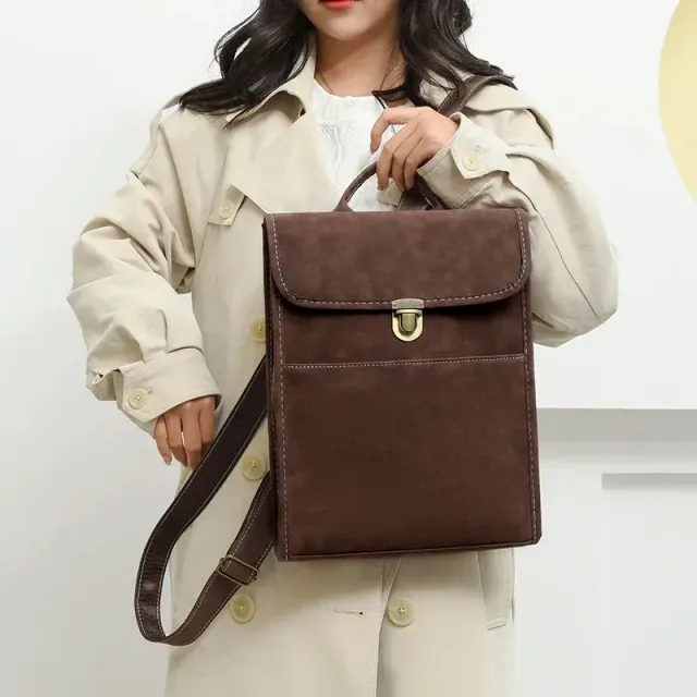 Lecoinpochette Telma sac à dos femme coffee 20-35 L