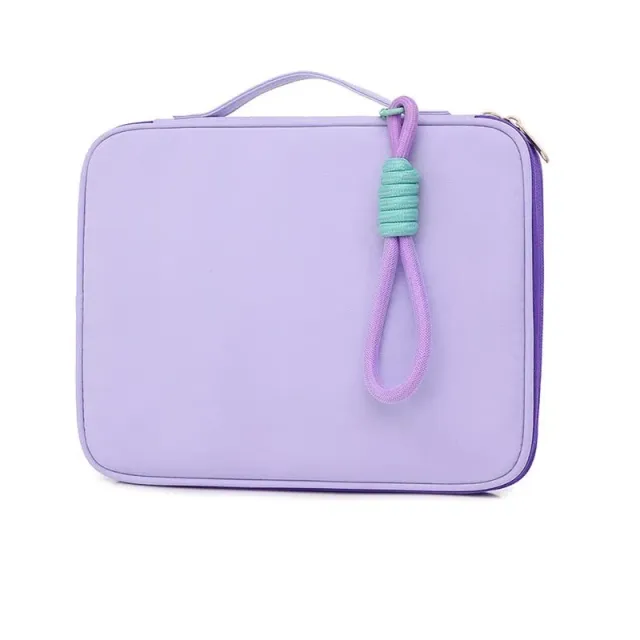 Lecoinpochette MacBook Air pochette ordinateur violet à poignée